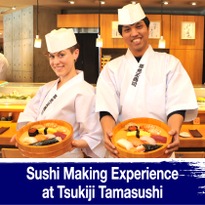 Sushi Making Experience at Tsukiji Tamasushi