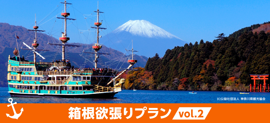 箱根欲張りプランvol.2 海賊船、富士山、水族館を楽しむ