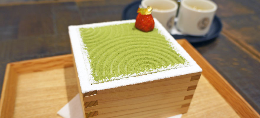 日本妹IG瘋上傳！日本庭園風抹茶甜點，簡直就是藝術品！