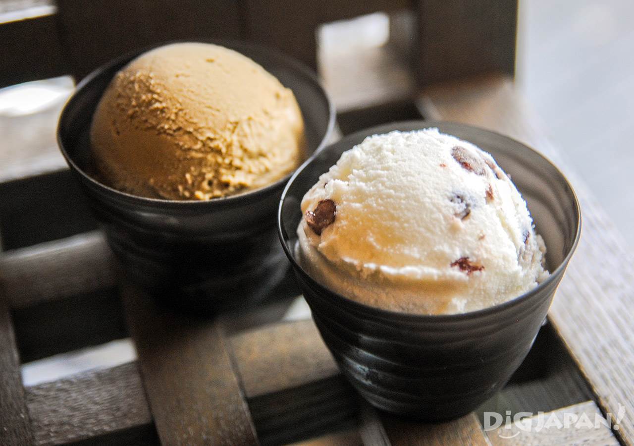 일본 도쿄 아사쿠사 세계 최고 진한 녹차 젤라또 팥 아이스크림 호지차 아이스크림