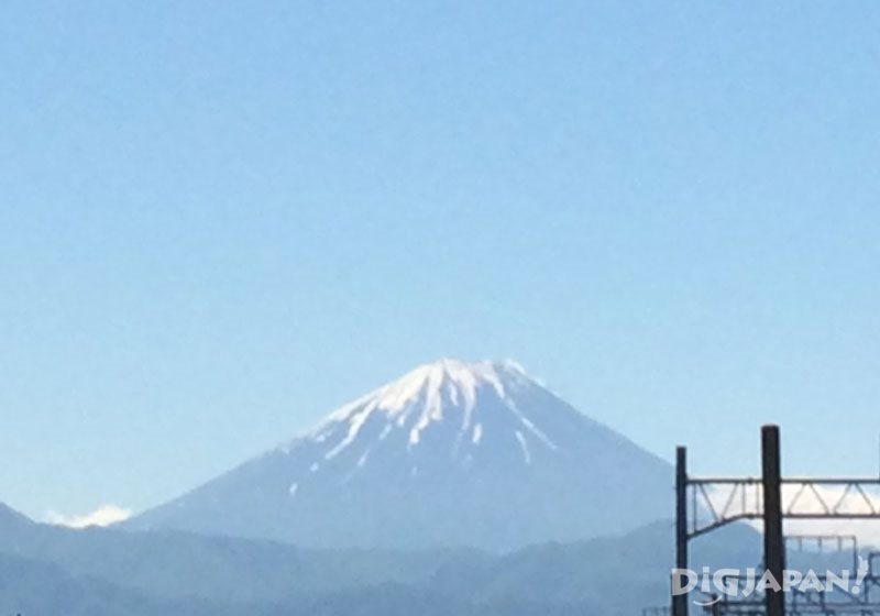 Mt. Mizugaki Mt. Fuji as seen from the bus