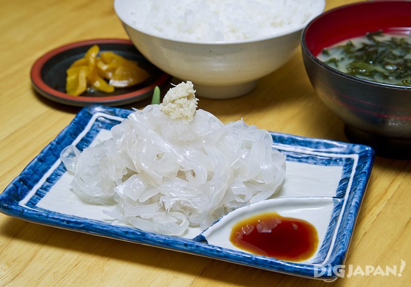 魷魚生魚片套餐（1,188日元）