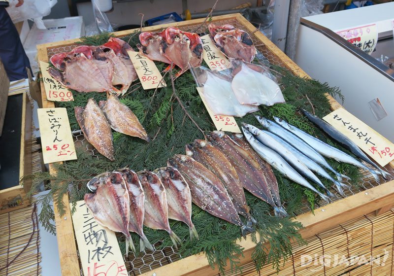 伊豆産金目鯛など魚の干物