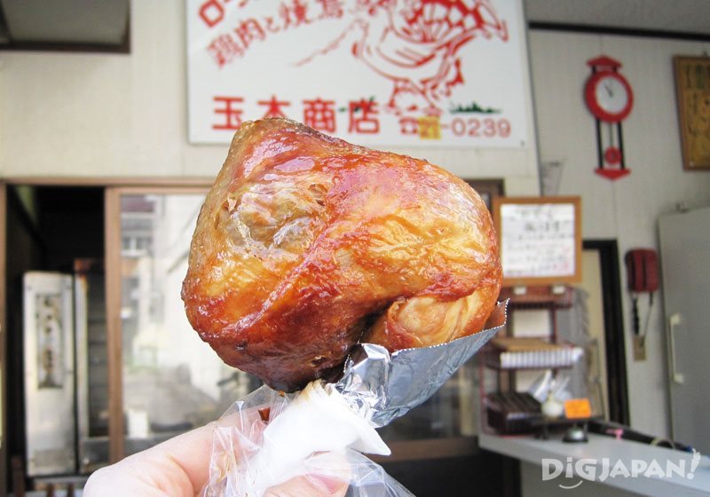 しおまち（Shiomachi）商店街-玉木商店烤雞腿