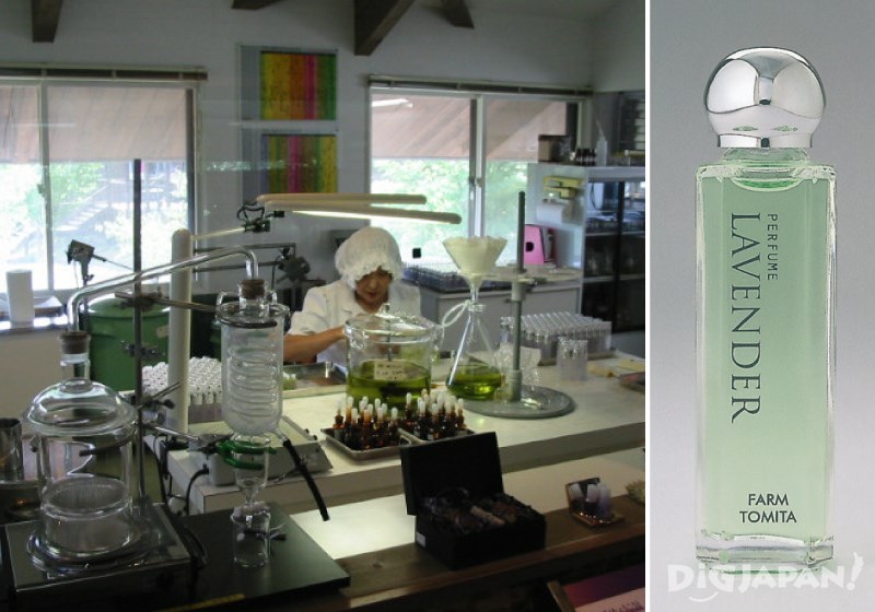 Have a look at the production of "Lavender" in the Perfume House