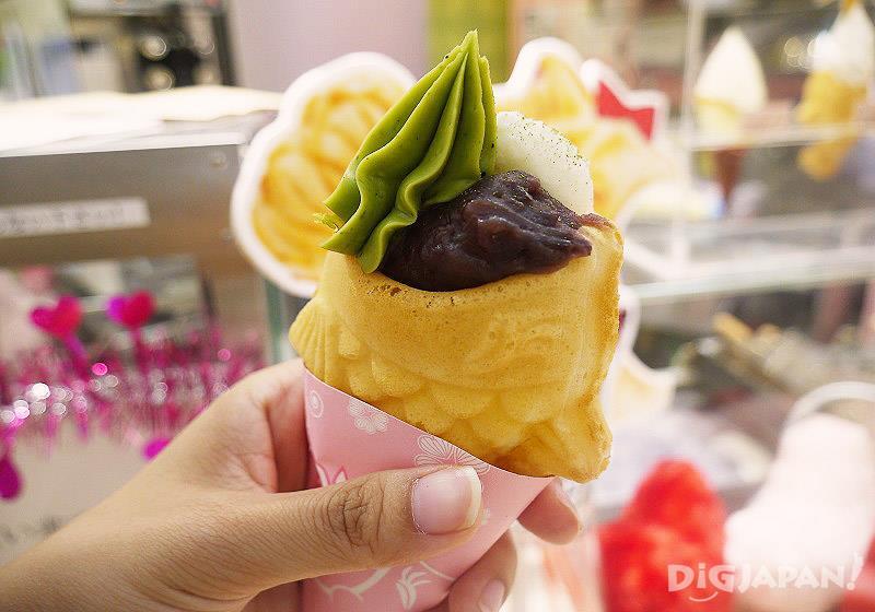 「抹茶小豆義式冰淇淋」380日元