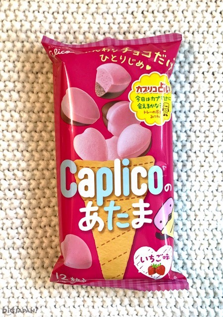格力高 Caplico的頭草莓口味外包裝