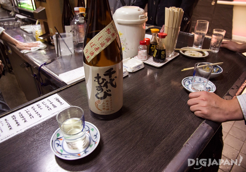 Sake tasting at Yamacho Umeda, Osaka