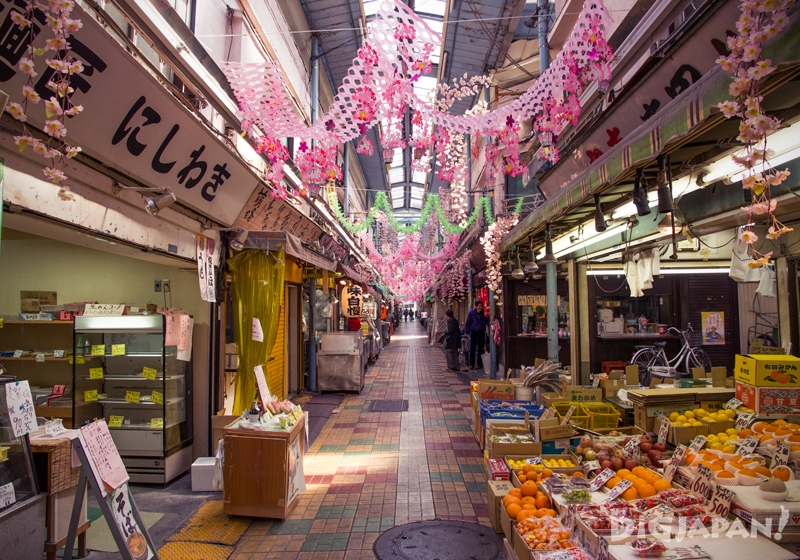 The market inside Nakamise