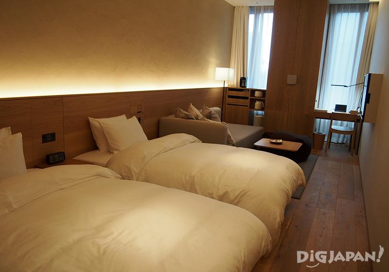 The western style twin room MUJI HOTEL GINZA