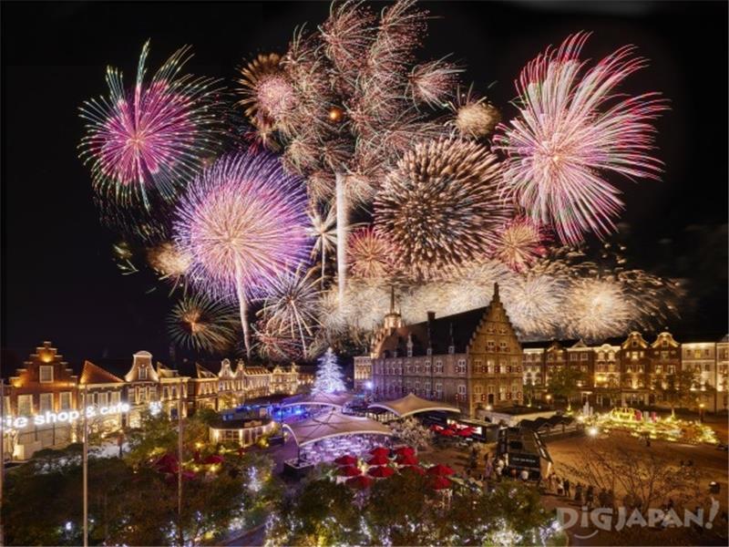 The Kyushu's Number One Fireworks Show in Huis Ten Bosch 