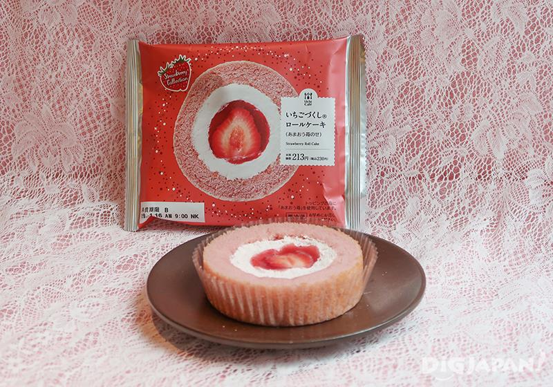 Premium Roll Cake - Ichigodzukushi Roll Cake with Amaou Strawberry | プレミアムロールケーキ いちごづくしロールケーキ あまおう苺のせ by Lawson