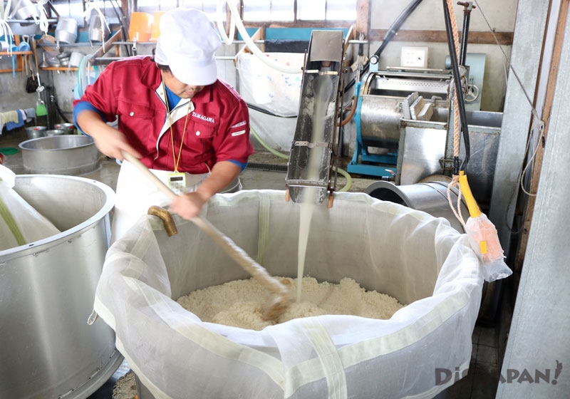 玉川酒造洗米